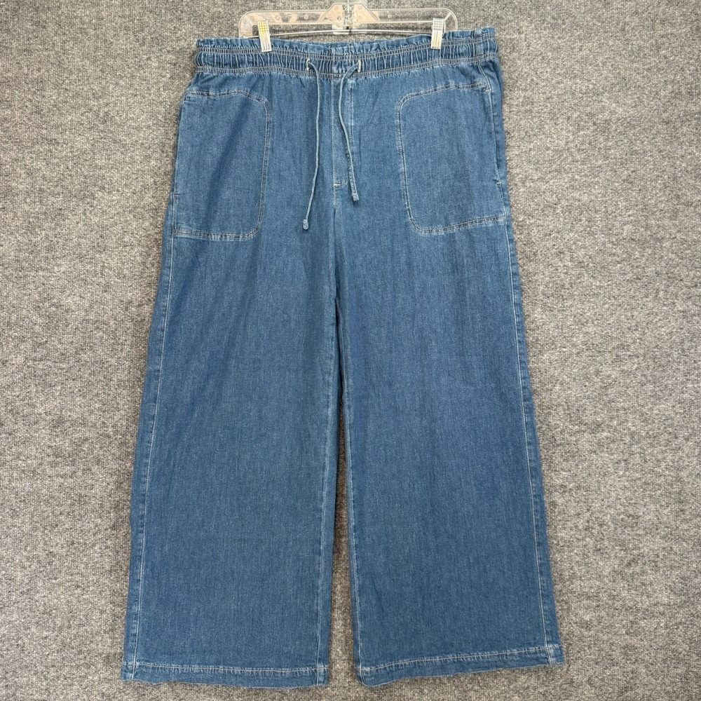 American Eagle Outfitters Blue Wide-Leg Pants